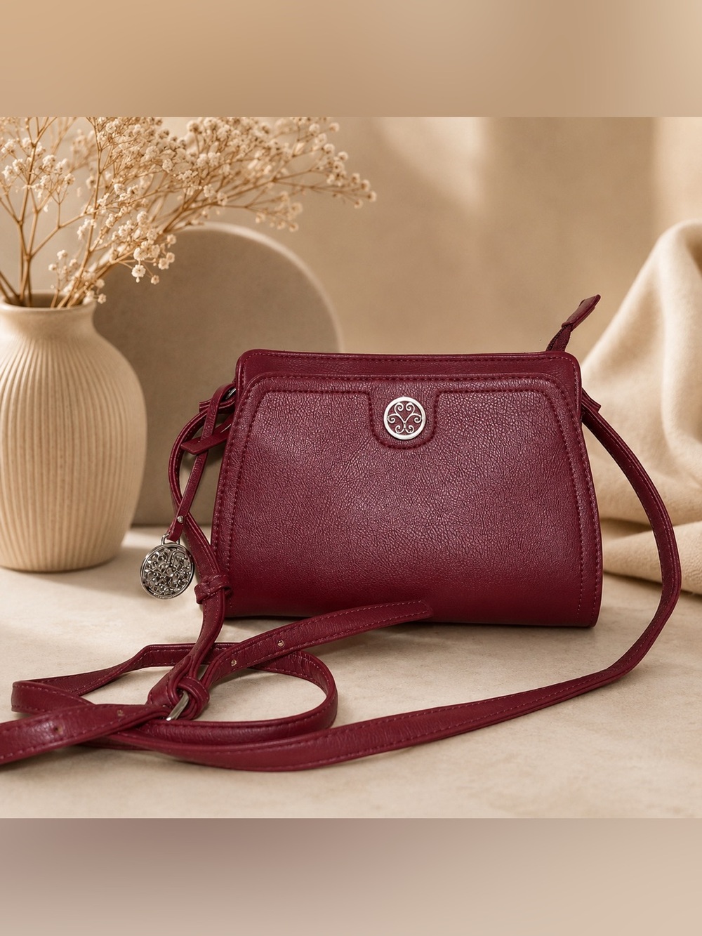 26. Enzo Angiolini Maroon Crossbody (NWT/TLC)